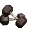 Rubber Hex Dumbbells - Image 2